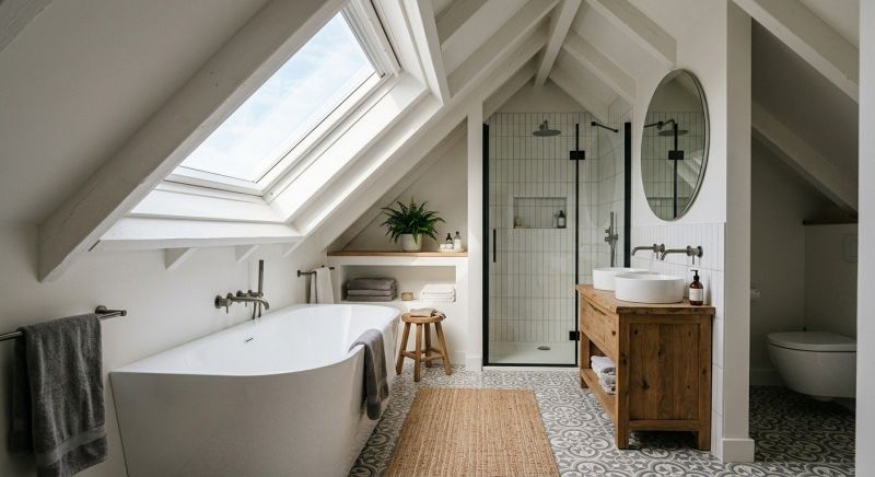 Attic Bathroom Remodeling in Portland, ME