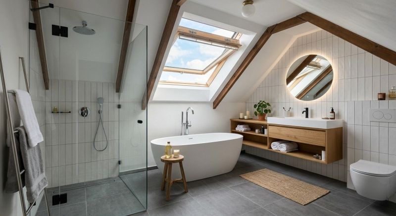Attic Bathroom Remodeling in Framingham, MA