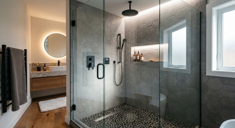 Granite Shower Installation in Framingham, MA